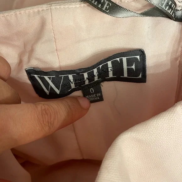 White by Vera Wang Tulle Puff Pink Dress Size 0 - Picture 7 of 8